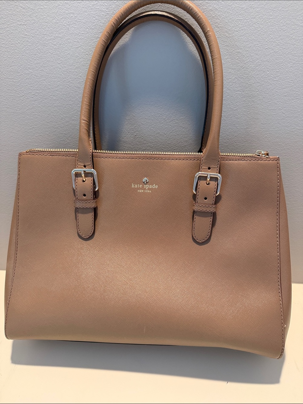 kate spade Blush Tan Leather Satchel